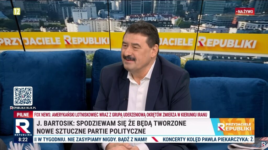 Wystąpienie w programie „Przyjaciele Republiki” – Telewizja Republika